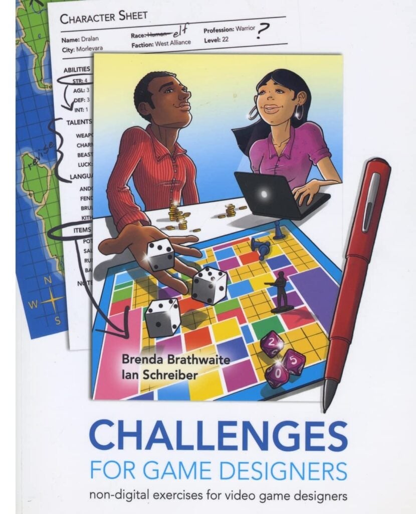 Cover of the book Challenges for Game Designers by Brenda Brathwaite and Ian Schreiber.