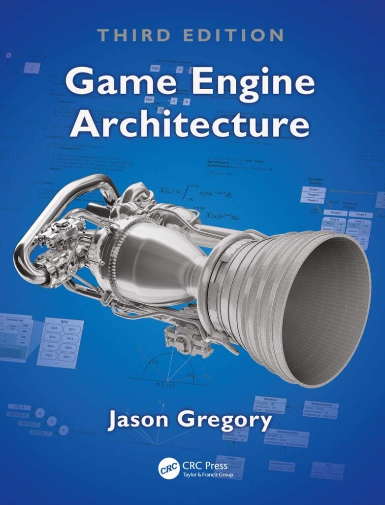 Image of the cover of one of the best game development books Game Engine Architecture by Jason Gregory.
