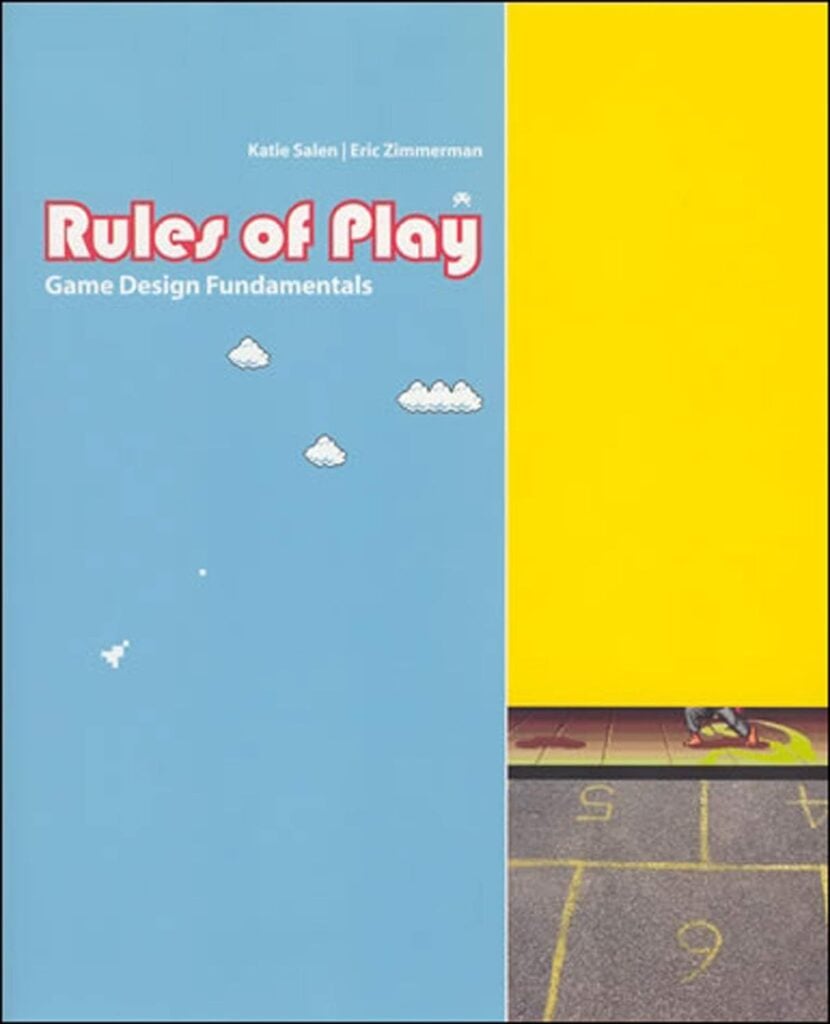 Cover of the book Rules of Play: Game Design Fundamentals by Katie Salen Tekinbaş and Eric Zimmerman.