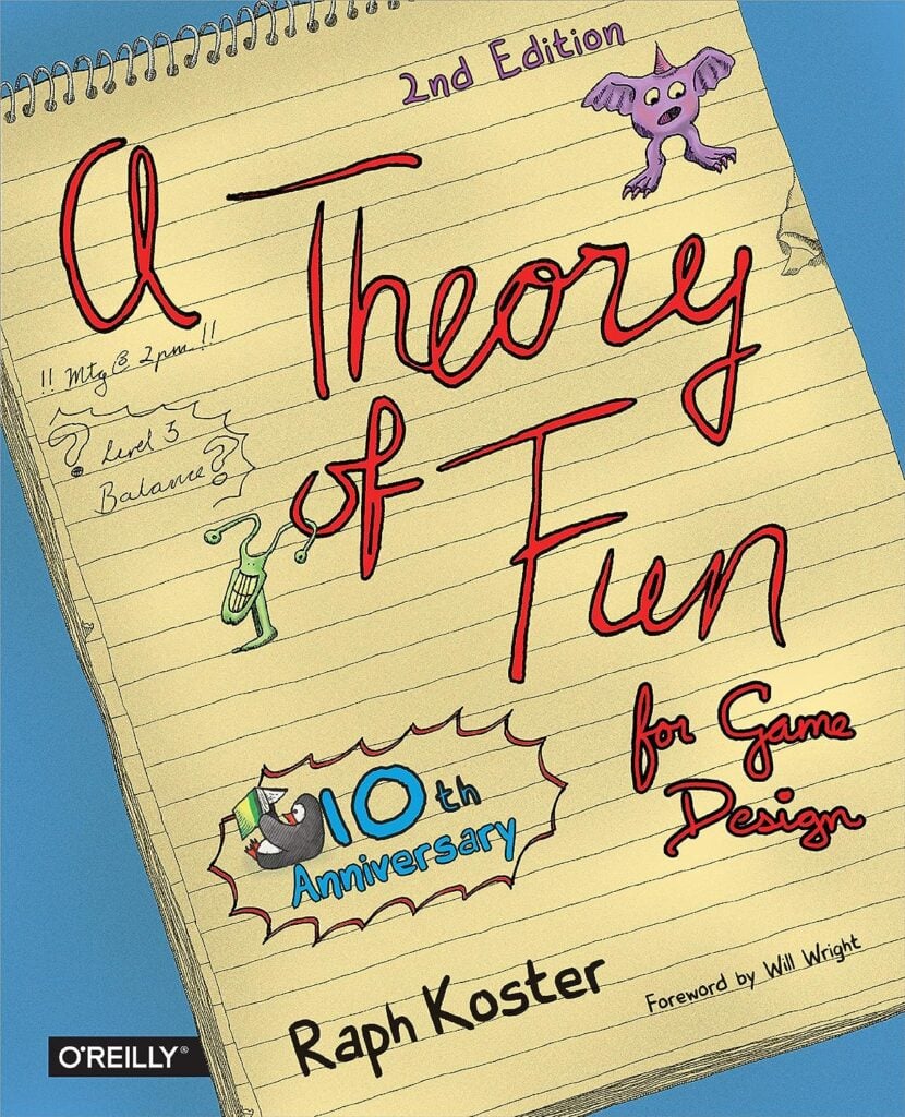 Cover of the book Theory of Fun for Game Design by Raph Koster.