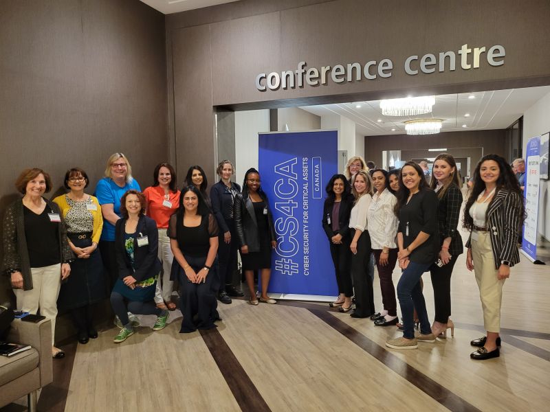 The participants gathering at the CS$CA conference.