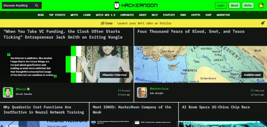 Hacker Noon, a community for IT professionals