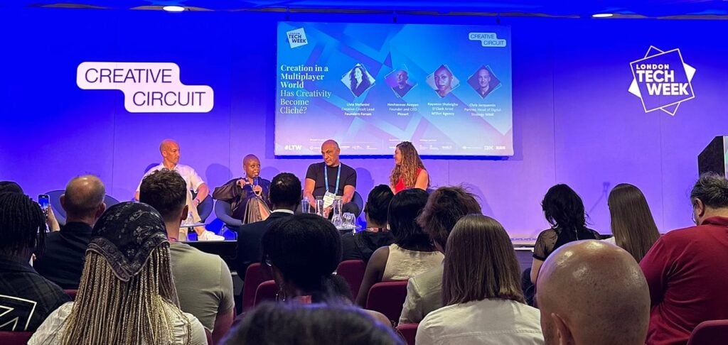 Panel discussion at the London Tech Week conference