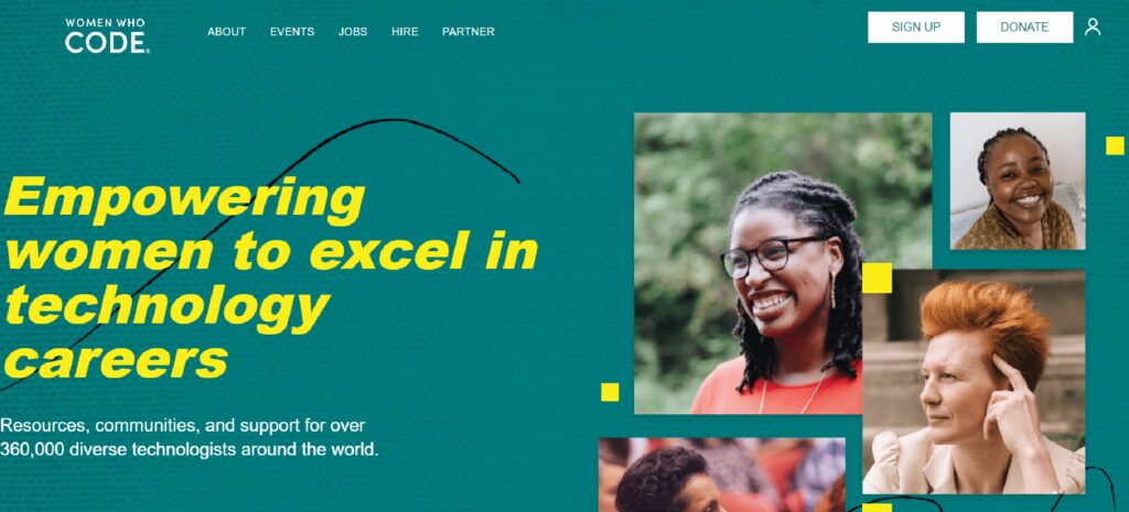The Women Who Code website
