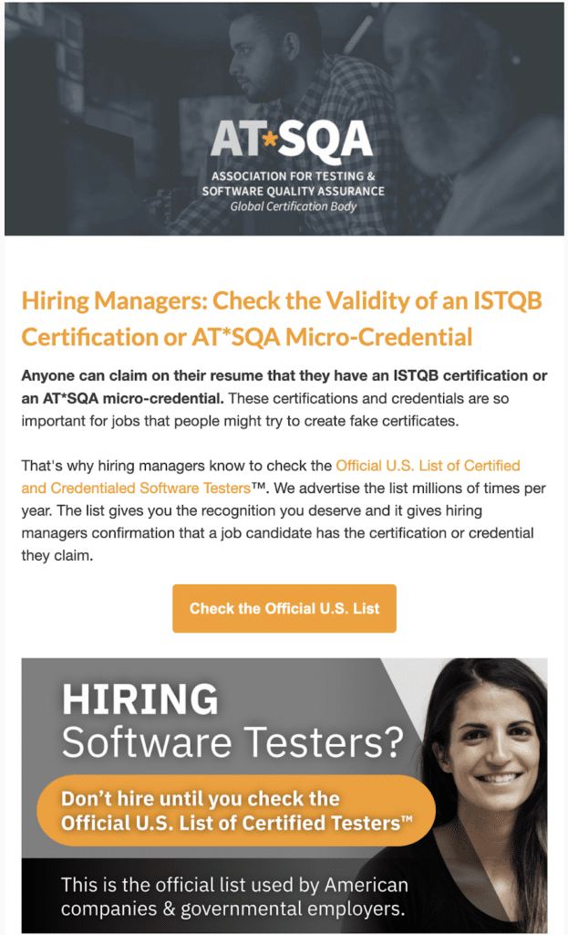 AT*SQA software testing newsletter