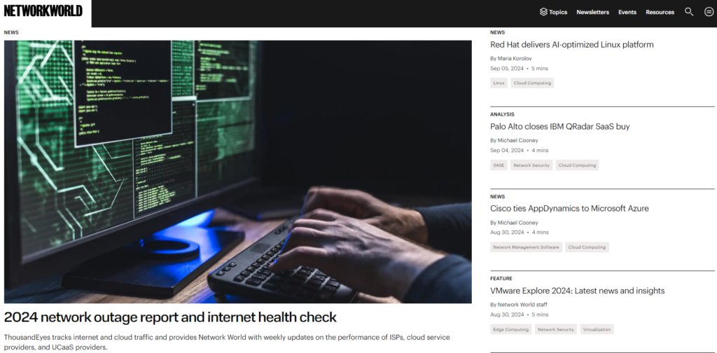 Network World newsletters overview