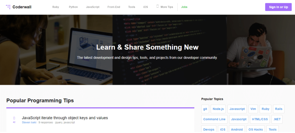 Coderwall, a developer community