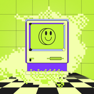 A computer with a smiley face on it, representing a cheerful and friendly device. Develops implementation featured image