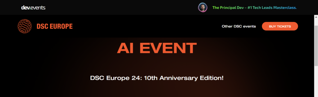 Data Science Conference 2024 website screenshot