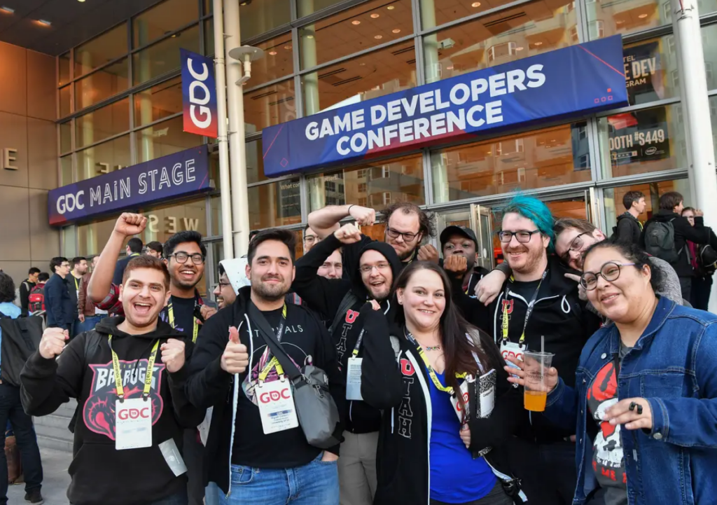 Attendees at the Game Developers Conference