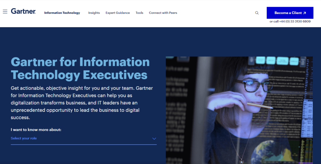 Gartner for IT Newsletter Landing Site