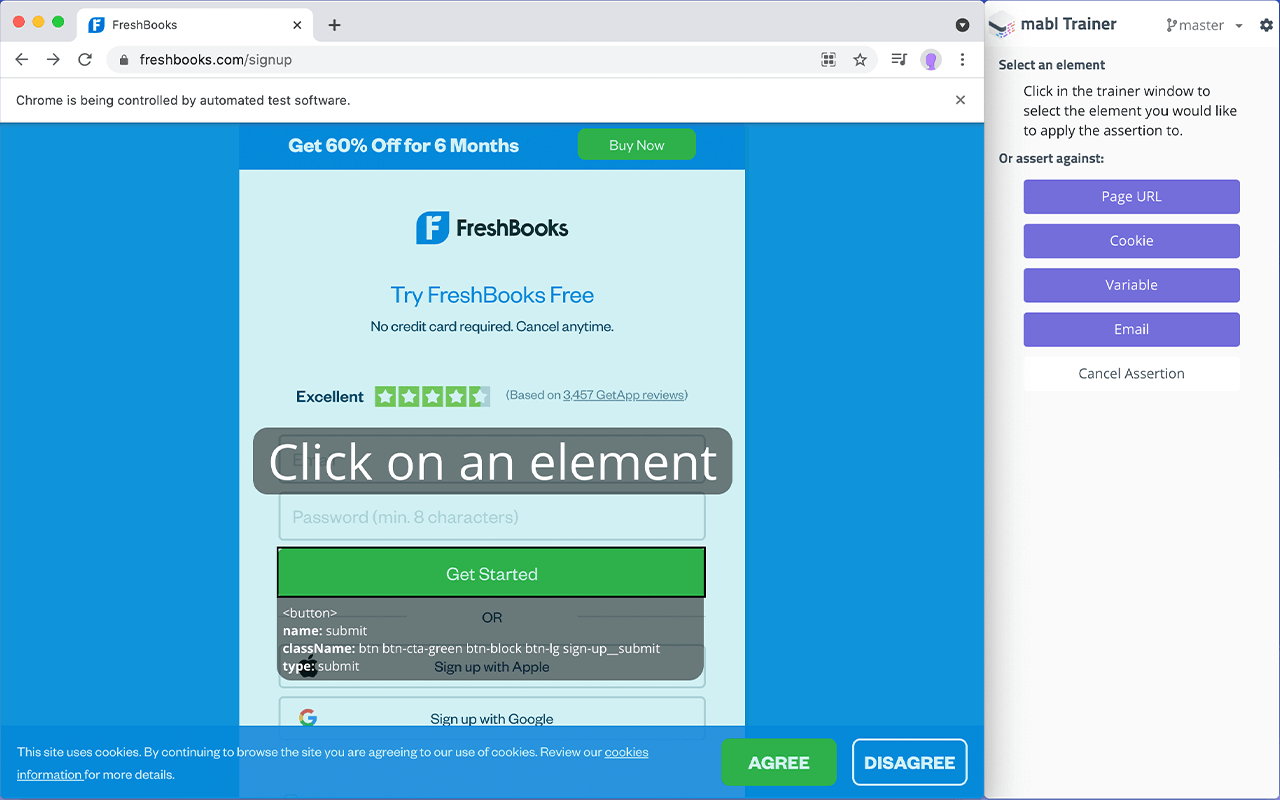 mabl Trainer Screenshot