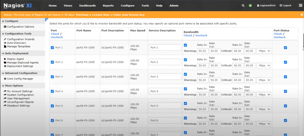 A photo for the monitoring system of Nagios.