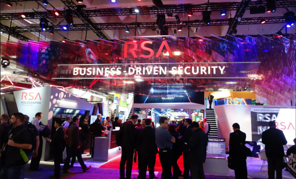 Attendees networking at the RSA Conference