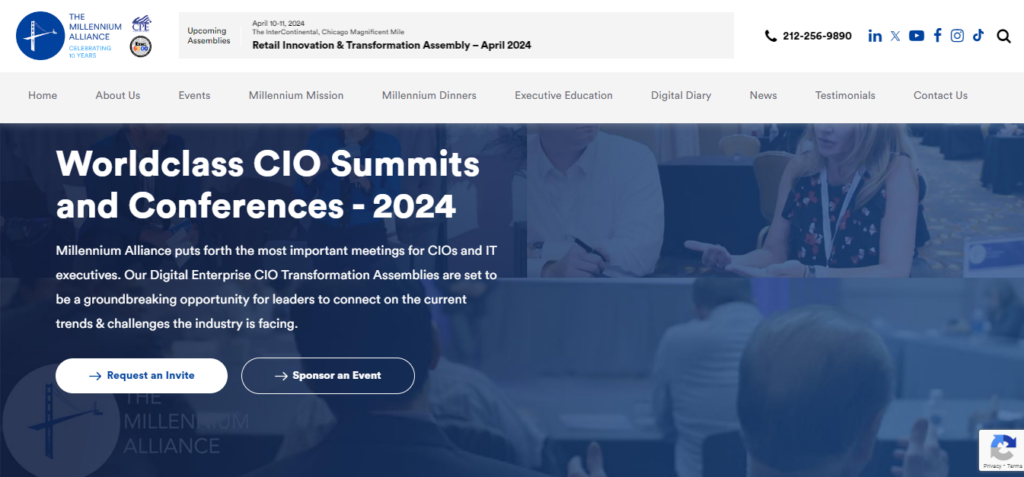 Digital Enterprise CIO Transformation Assembly website screenshot