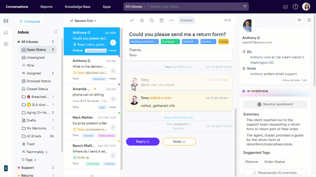 screenshot of groove ease of use