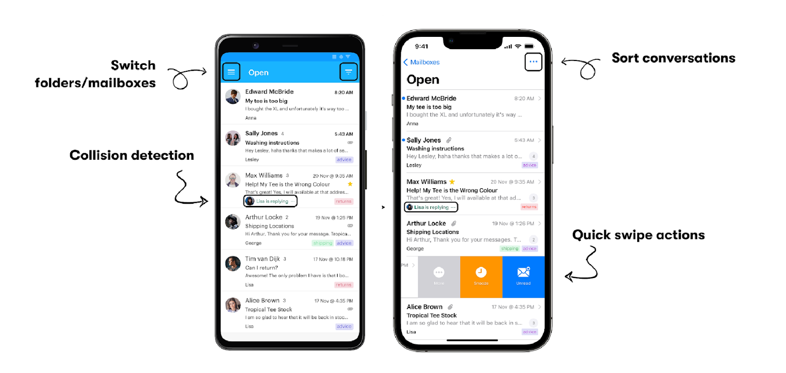 screenshot of groove mobile apps