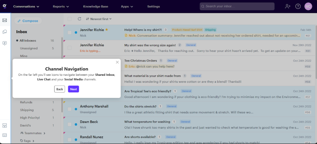 screenshot of groove onboarding