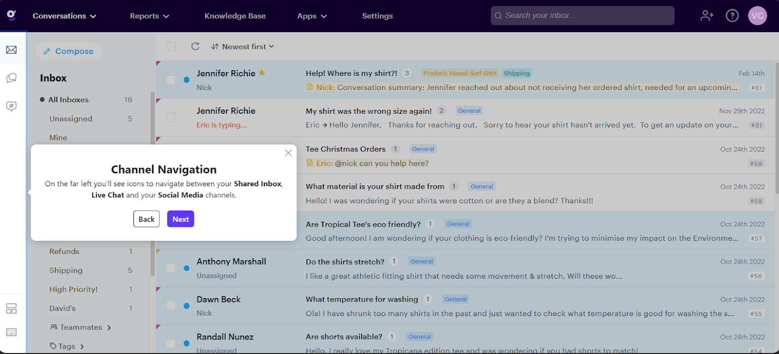 screenshot of groove onboarding
