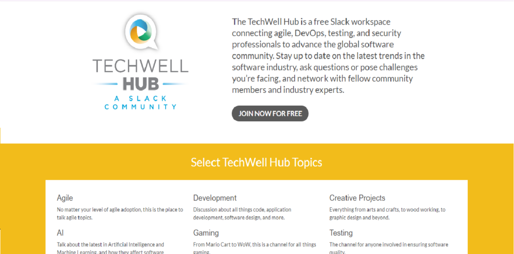 TechWell Hub, a software testing community