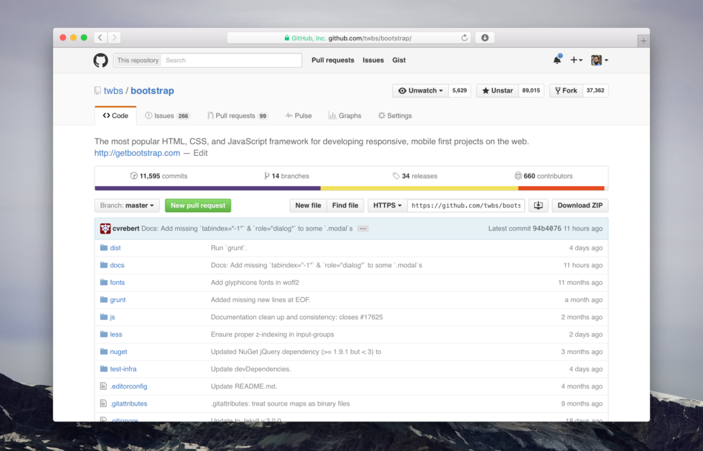 GitHub review screenshot showing new look for repositories